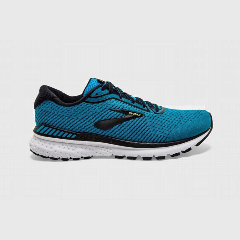 Brooks Adrenaline Gts 20 Israel - Men's Road Running Shoes - Black/Blue (78496-QRXI)